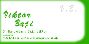 viktor baji business card